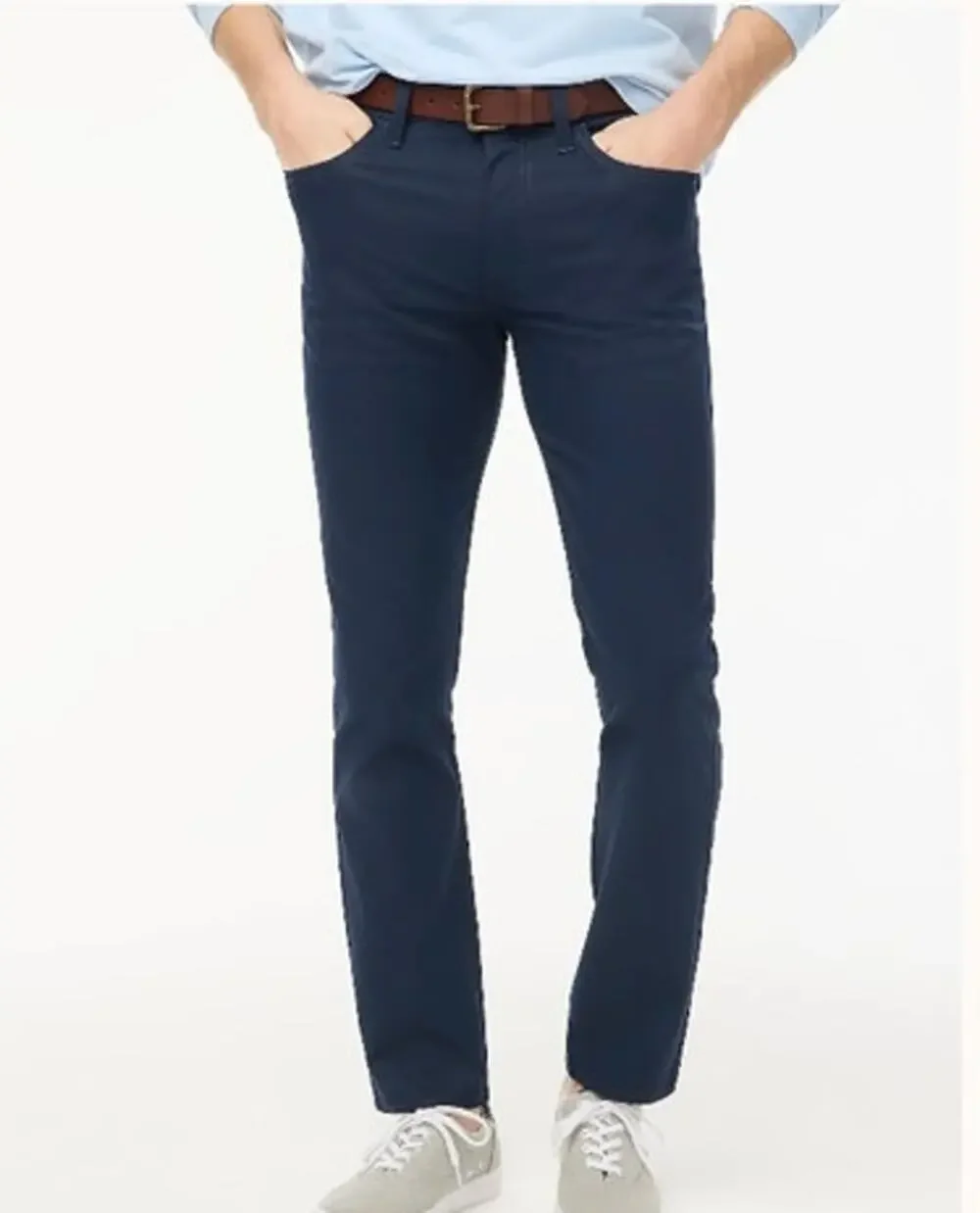 NWT J. Crew Men's Straight-Fit Five-Pocket Tech Pant Blue 32/32